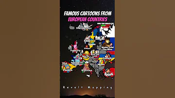 Famous Cartoons From European Countries Shorts Geography Map Famous Cartoon Cartoons 