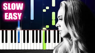 Adele - Easy On Me - SLOW EASY Piano Tutorial by PlutaX Resimi