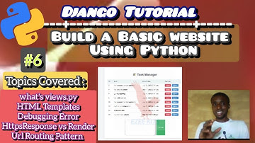 How to Create a Website in Python Using Django (Views, Templates, URL Routing Explained)