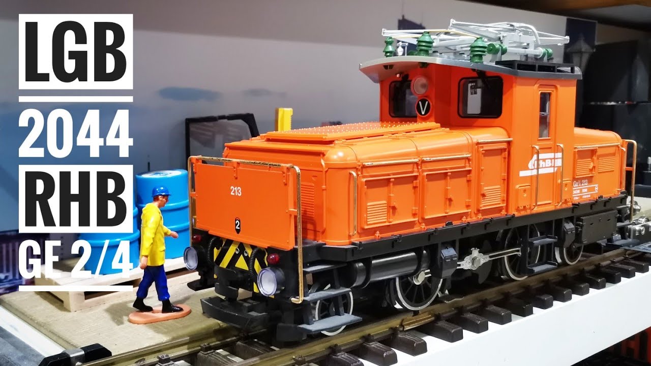 LGB 2044 RHB GE2/4 No. 213 - DCC Sound - YouTube