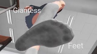 Mmd giantess | giant feet |