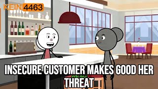 Insecure customer reports me to the police