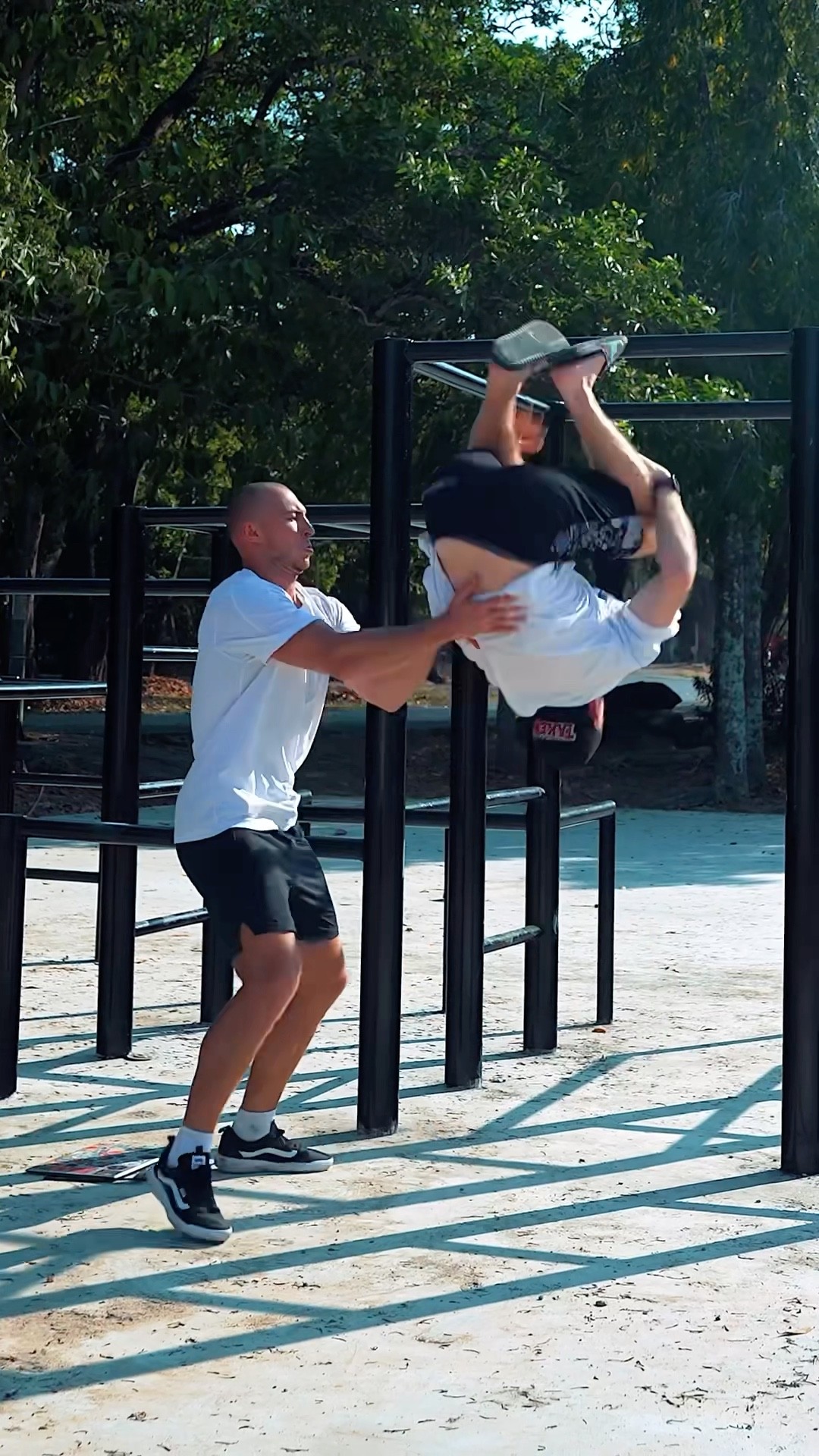 Taught a Man How to Do a Backflip?? #kiryakolesnikov #prank #tutorial #stunt #parkour #funny