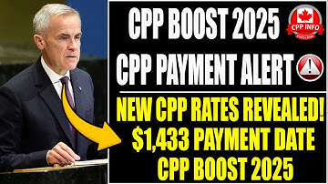 🚨 Canada Pension Boost 2025: $1,433 CPP Payment Date & Full Benefit Breakdown!