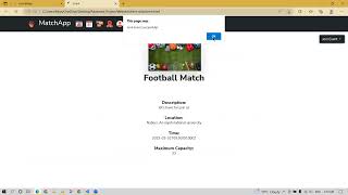 MatchApp using Bootstrap5 Nodejs. screenshot 3