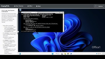 CompTIA 15.2.5 Lab: Use System Commands