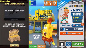 Subway Surfers World Tour Monaco vs Temple Run 2 - Lost Jungle vs SPONGEBOB ON THE RUN Gameplay HD