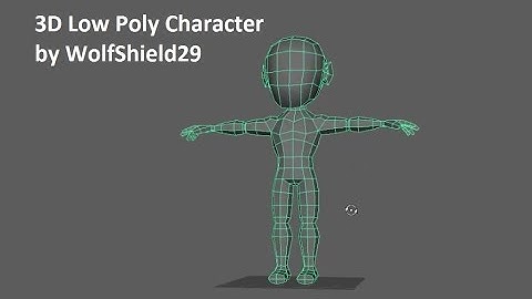 3D Low Poly Character by WolfShield29 Part 1