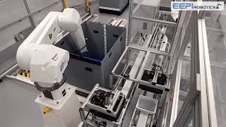 Robotic cell for the loading of tubs into containers - ElyoRobotics