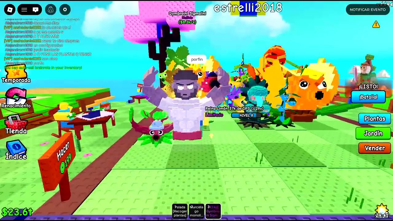 completando el evento de gym