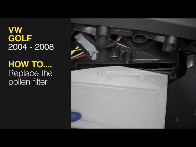 How to Replace the pollen filter on a Volkswagen Golf 2004 to 2008 