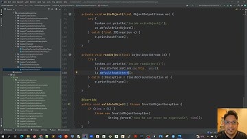 45 - Java Serialization using ObjectInputValidation - Code Demo 1