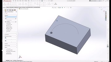 Basic Solidworks Tutorial - Curve Driven Pattern (Features) 2018