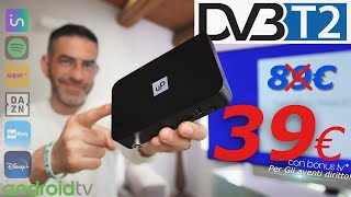 Decoder con Android TV ™ - UP T2 4K - Smart Box Google Android TV
