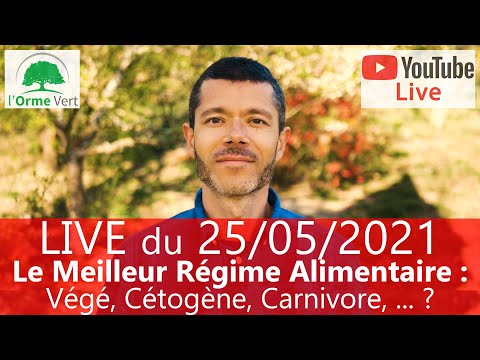 LIVE Spécial QUEL EST LE MEILLEUR RÉGIME ALIMENTAIRE ? VÉGAN, CÉTOGÈNE, CARNIVORE du 25-05-2021