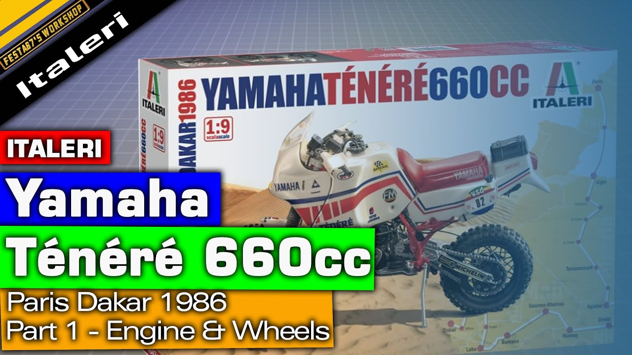 Italeri 1/9 Yamaha Ténéré 660cc Paris Dakar 1986 - Part 1 # 4642