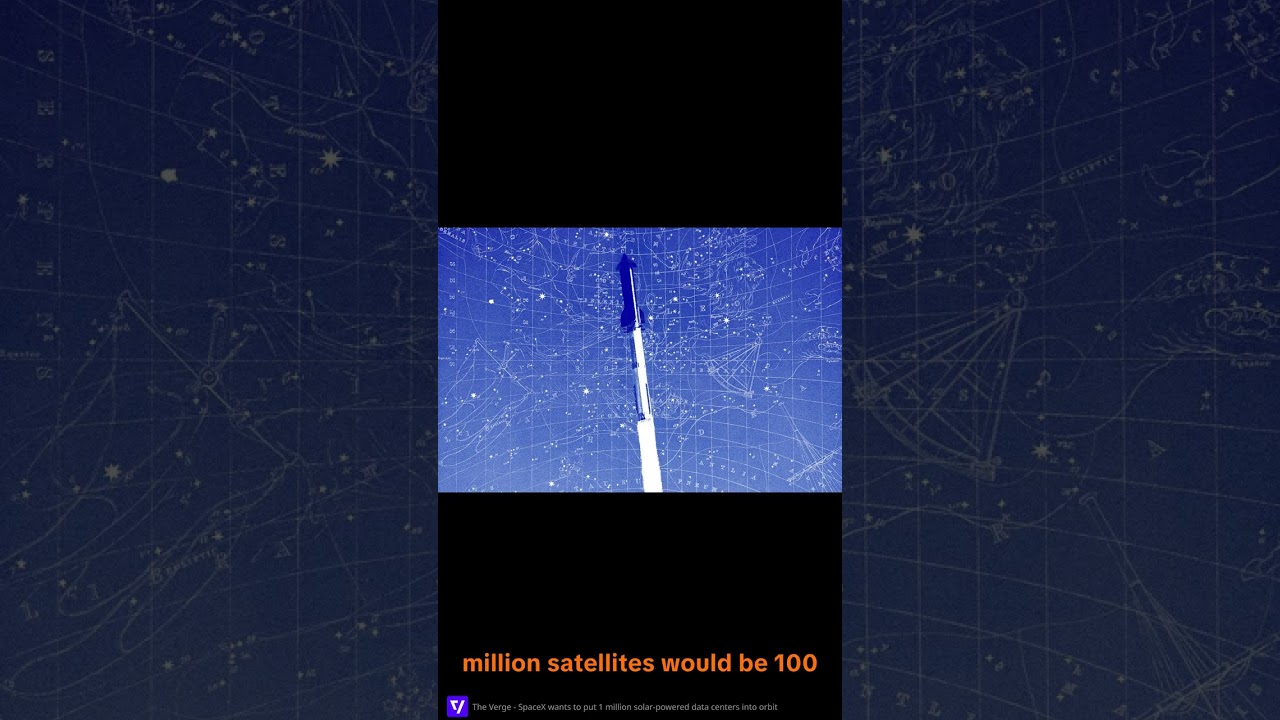 SpaceX asks FCC to approve up to 1 million solar-powered 'orbital data center' satellites