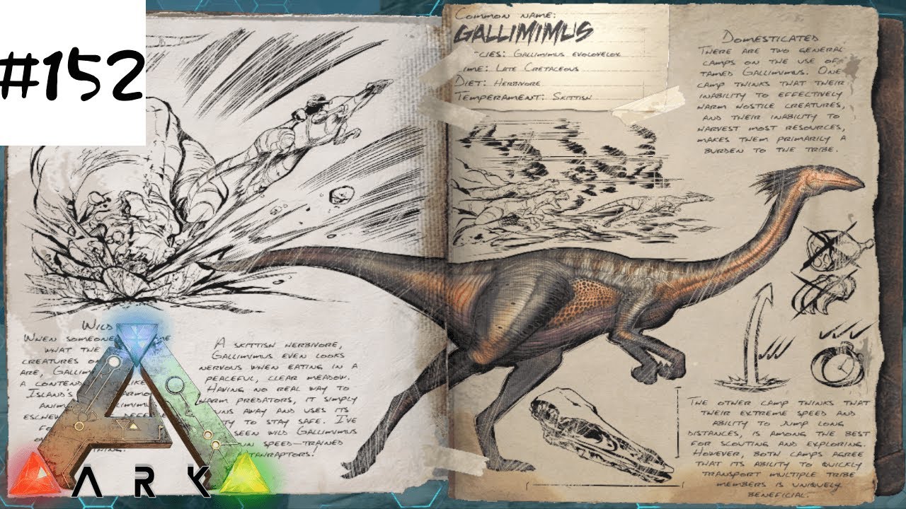 Ark Ps4 152 生物調査 ガリミムス編 Ark Survival Evolved Youtube