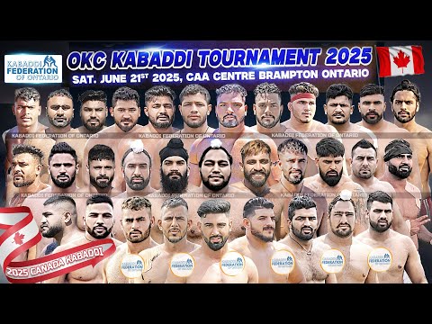 🔴[LIVE]  OKC Kabaddi Tournament  2025 || Ontario Kabaddi Federation