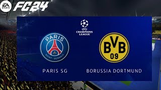 EAFC 24 - LEGENDARY AI - Paris SG vs Dortmund | UEFA Champions League Semi-final 23/24 Gameplay!