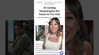 30 Monologues for Teen Actors to Try Out