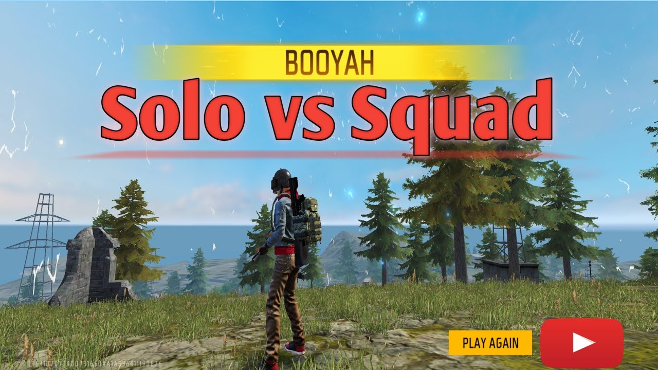 Solo Vs Squad Gameplay In Free Fire! How To Play Solo Vs Squad In ...