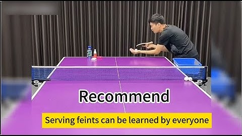 [table tennis]Easiest serving feints can be learned by everyone?