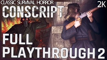 CONSCRIPT (2024) Full Game Playthrough - Longplay Part 2/2 - Indie Horror (No commentary) 1440p