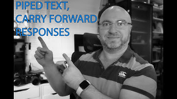CQU Qualtrics 101 - 6/10 - Piped text and carry forward - Dr Alex Russell