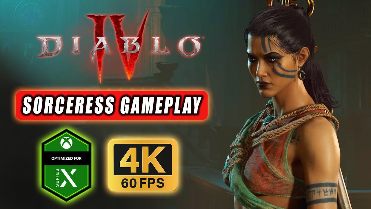 Diablo 4 Sorceress Gameplay - Xbox Series X [4k 60FPS] - YouTube