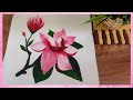 Hot to paint a flower / Magnolia flower / Art Tactics