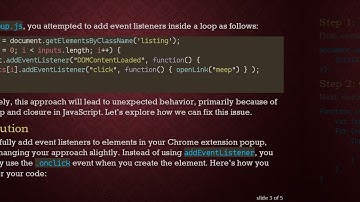 How to Add Multiple Event Listeners in Your Chrome Extension Popup