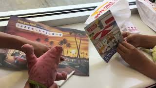 SpongeBob and Patrick stop at In-N~Out Burger in the Morongo Native American Nation