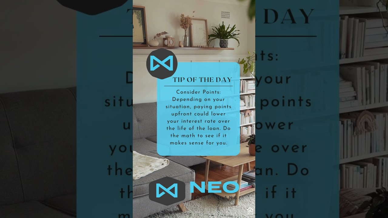 Mortgage Pro Tip - Make sure you understand points and how they might be able to help