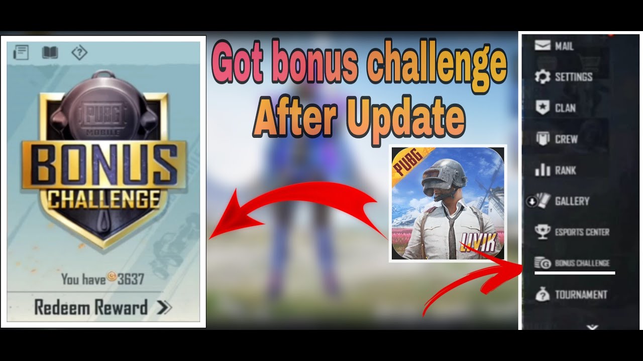 GOT BONUS CHALLENGE OPTION || 100 % WORK || NO VPN || DIRECTLY IN PUBG ACCOUNT