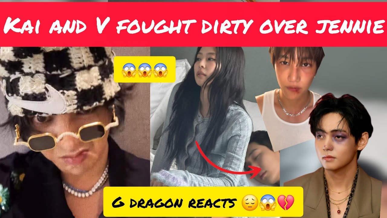 G-dragon reacts to Kai and V clash over Jennie Blackpink 🔥😱