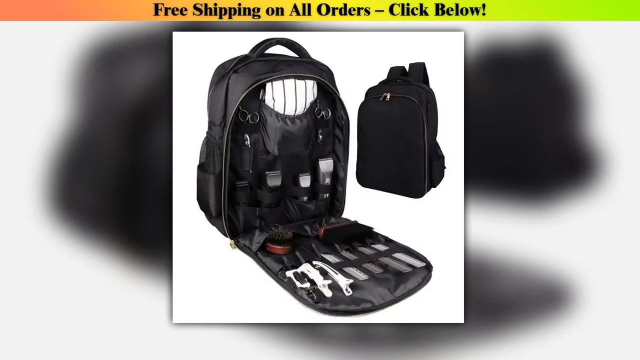 Barber Supplies Backpack Portable Clippers Organizer Hairstylist Tools Bag Large Capacity Travel