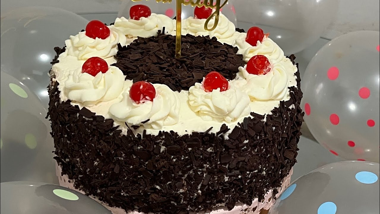 BLACK FOREST CAKE | BLACK FOREST GATEAU | BIRTHDAY CAKE