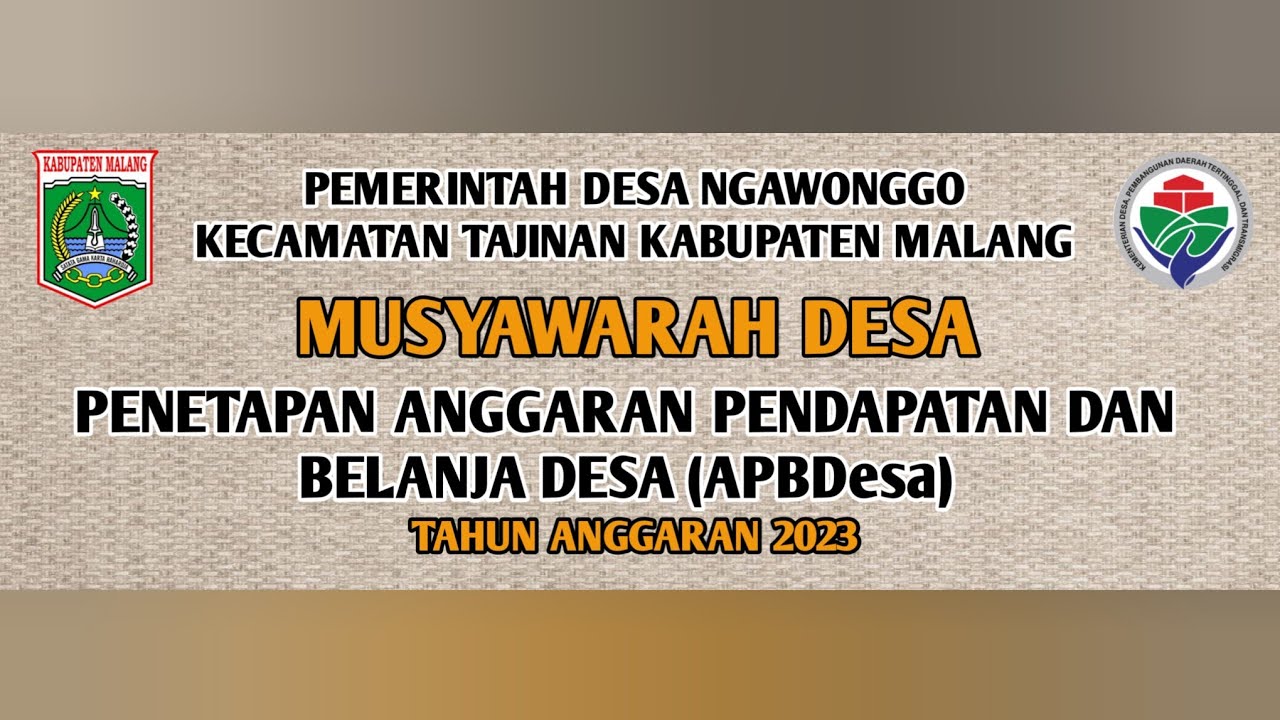 🔴[ LIVE ] Musyawarah Desa Penetapan APBDes Tahun 2023
