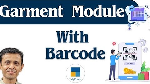Garment Module with Barcode in TallyPrime