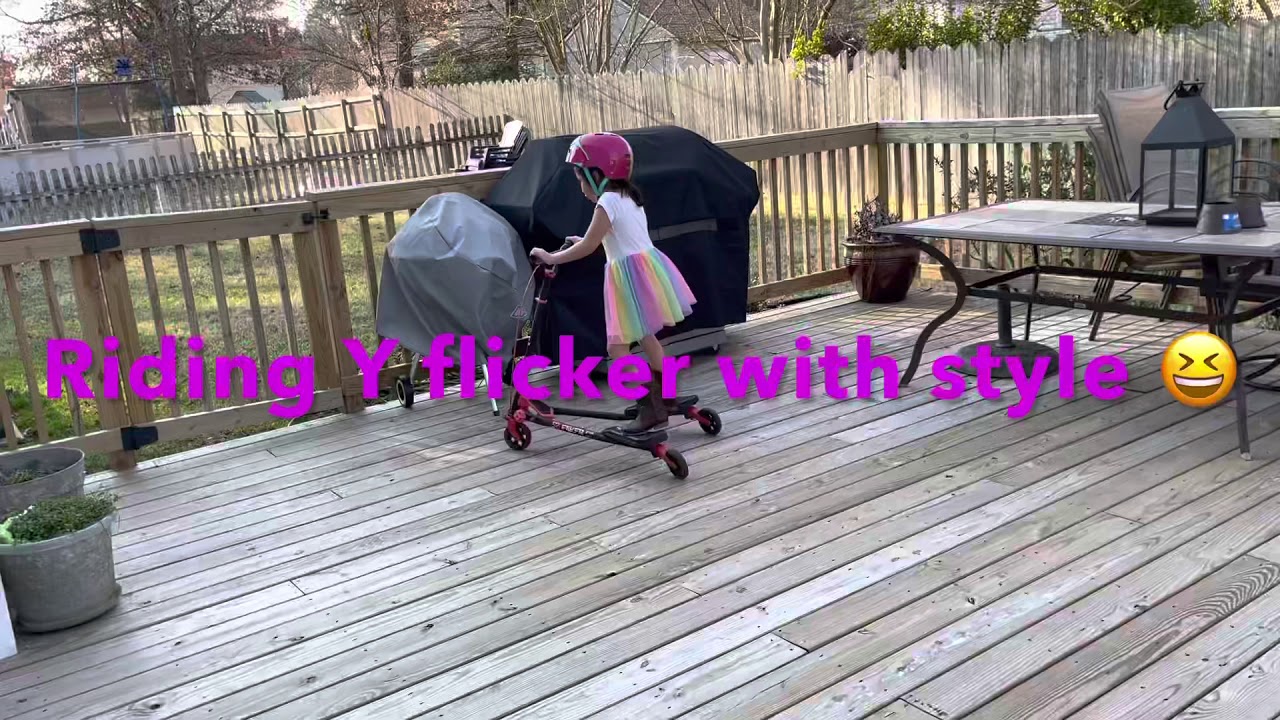 YVOLUTION FLIKER CARVER C1 RED  Andressa riding on her Y fliker.