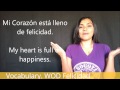 Learn Spanish, Vocabulary WOD "Felicidad"