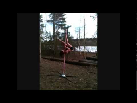 The 38mm RPole 'Play' Free Standing Portable Dance Pole for Fitness. 