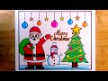 Santa claus easy drawing christmas drawinghow to draw santa claus easy drawing for beginners
