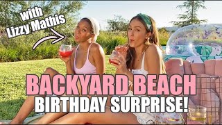 Backyard Beach Day Birthday Surprise with Lizzy Mathis   JESSICA ALBA