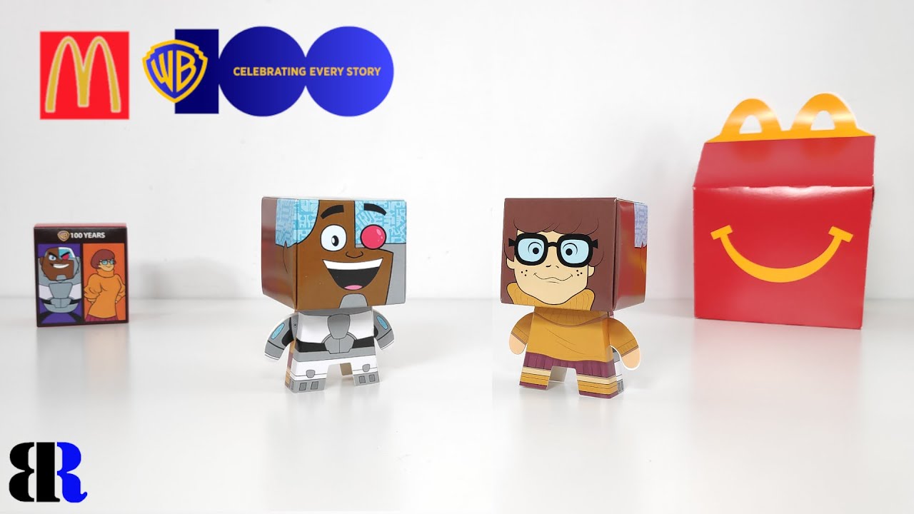 2023 Warner Bros 100th Anniversary McDonalds Happy Meal Set Collection | CYBORG & VELMA