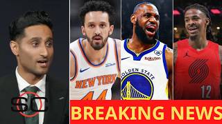 Shams reveals Ja'Morant to Blazers, LeBron to Warriors, Landry Shamet resigns Knicks
