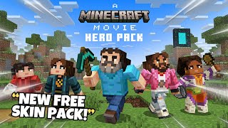 A Minecraft Movie Hero Pack Showcase! (NEW FREE SKIN PACK)