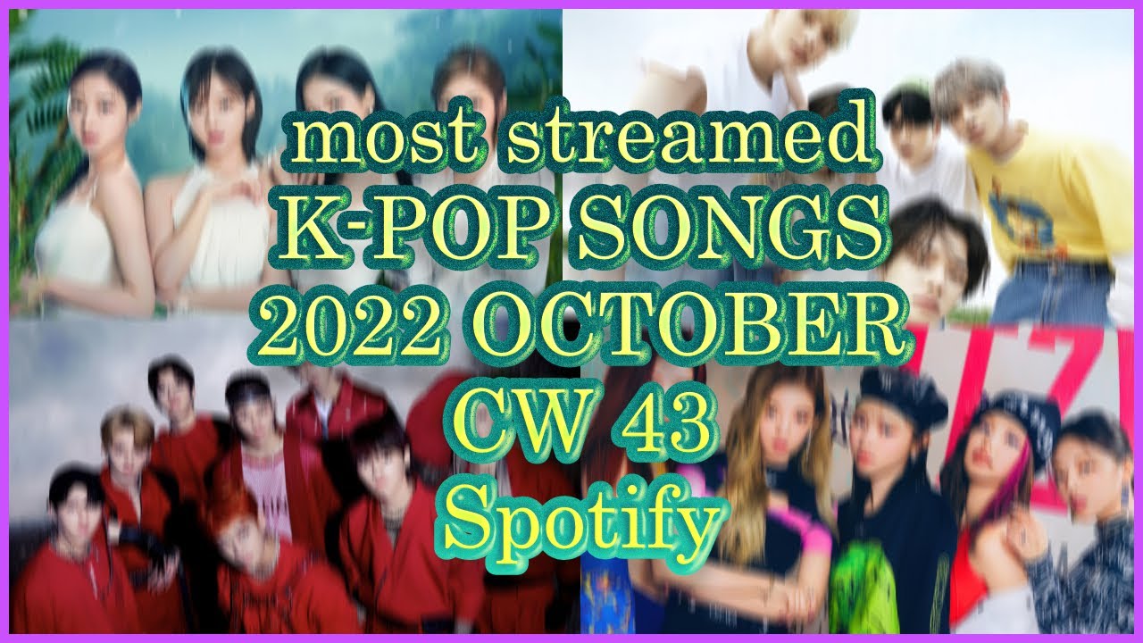 MOST STREAMED KPOP SONGS 2022 ON SPOTIFY ! (OCTOBER| CW 43)