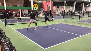 Open division, mixed doubles, semi finals, ￼CT summer sendoff tournament